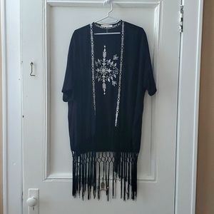 Boho Beach cover-up or Shawl.
